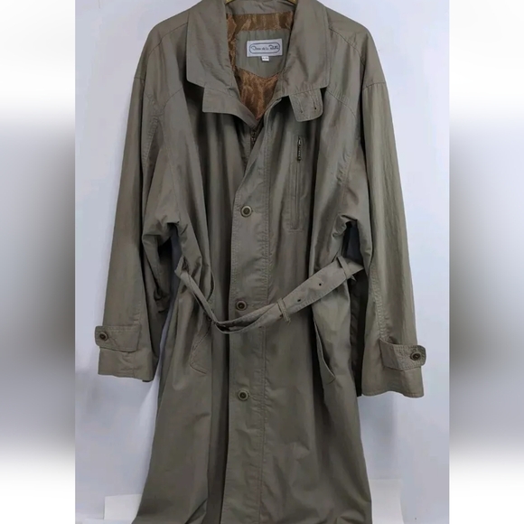 Vintage Oscar De La Renta Trench Coat, Size XL - Picture 3 of 11